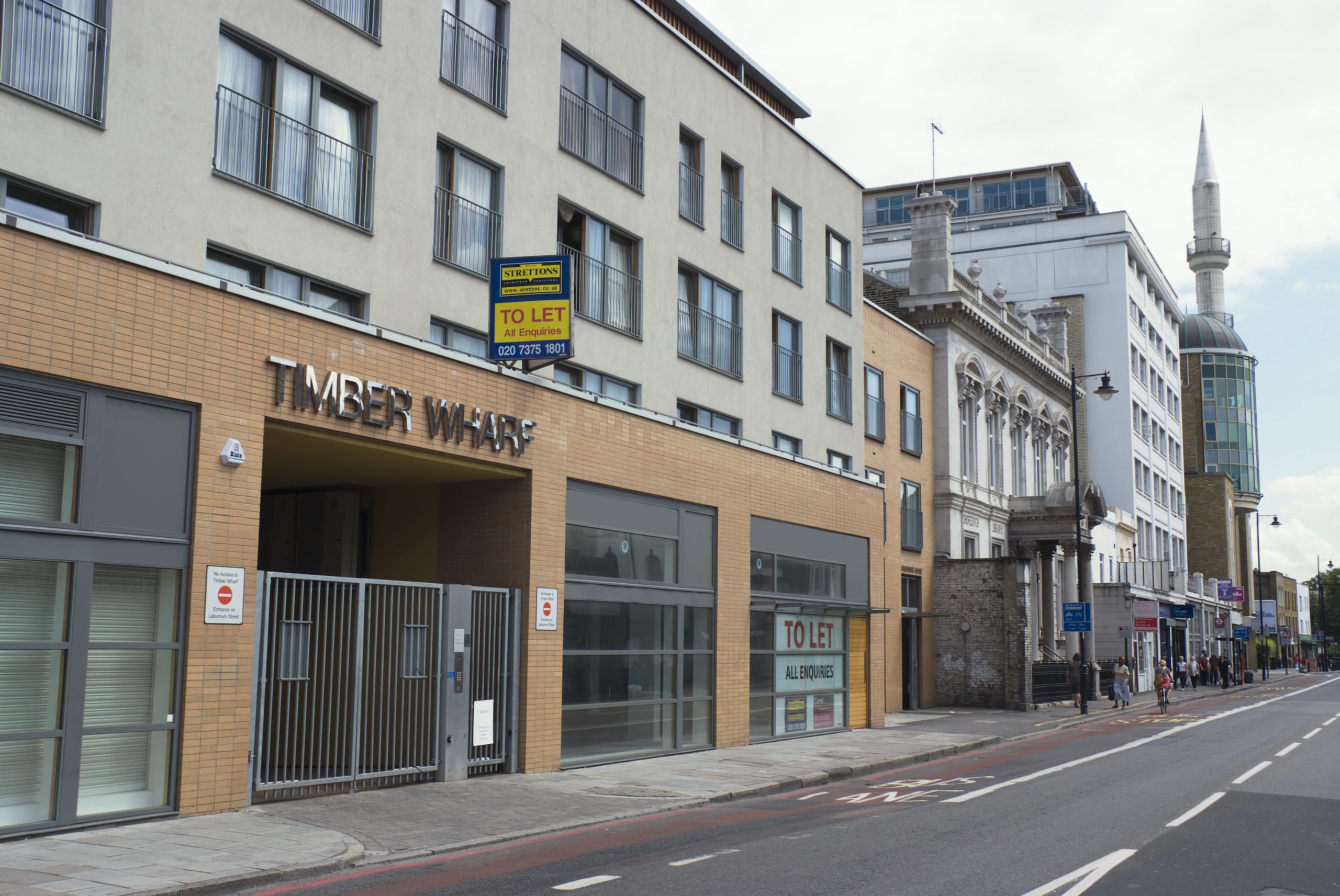 Timber Wharf and mosque SPACE studio building London